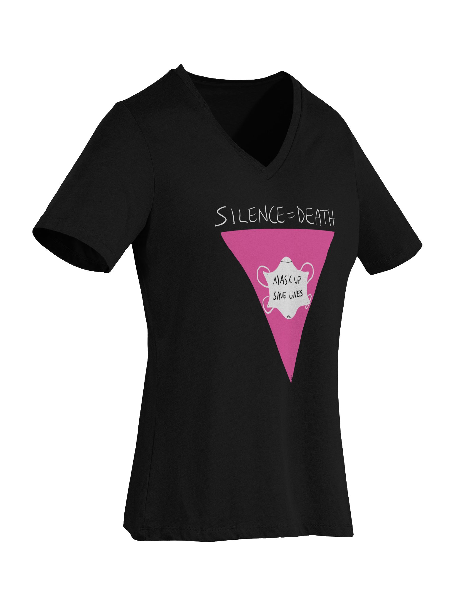 Silence=Death v-neck tee product image (26)