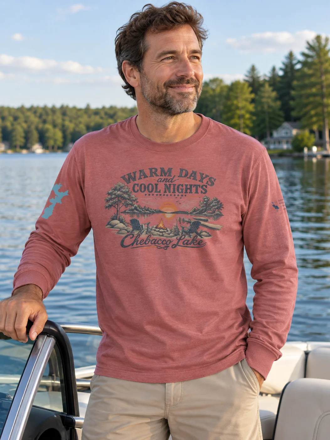 Warm Days & Cool Nights — Chebacco Lake Long Sleeve Tee