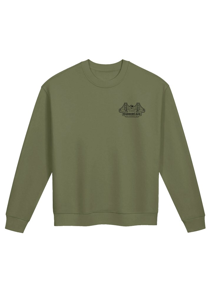 HarborCade Black Logo Crewneck Sweatshirt product image (1)