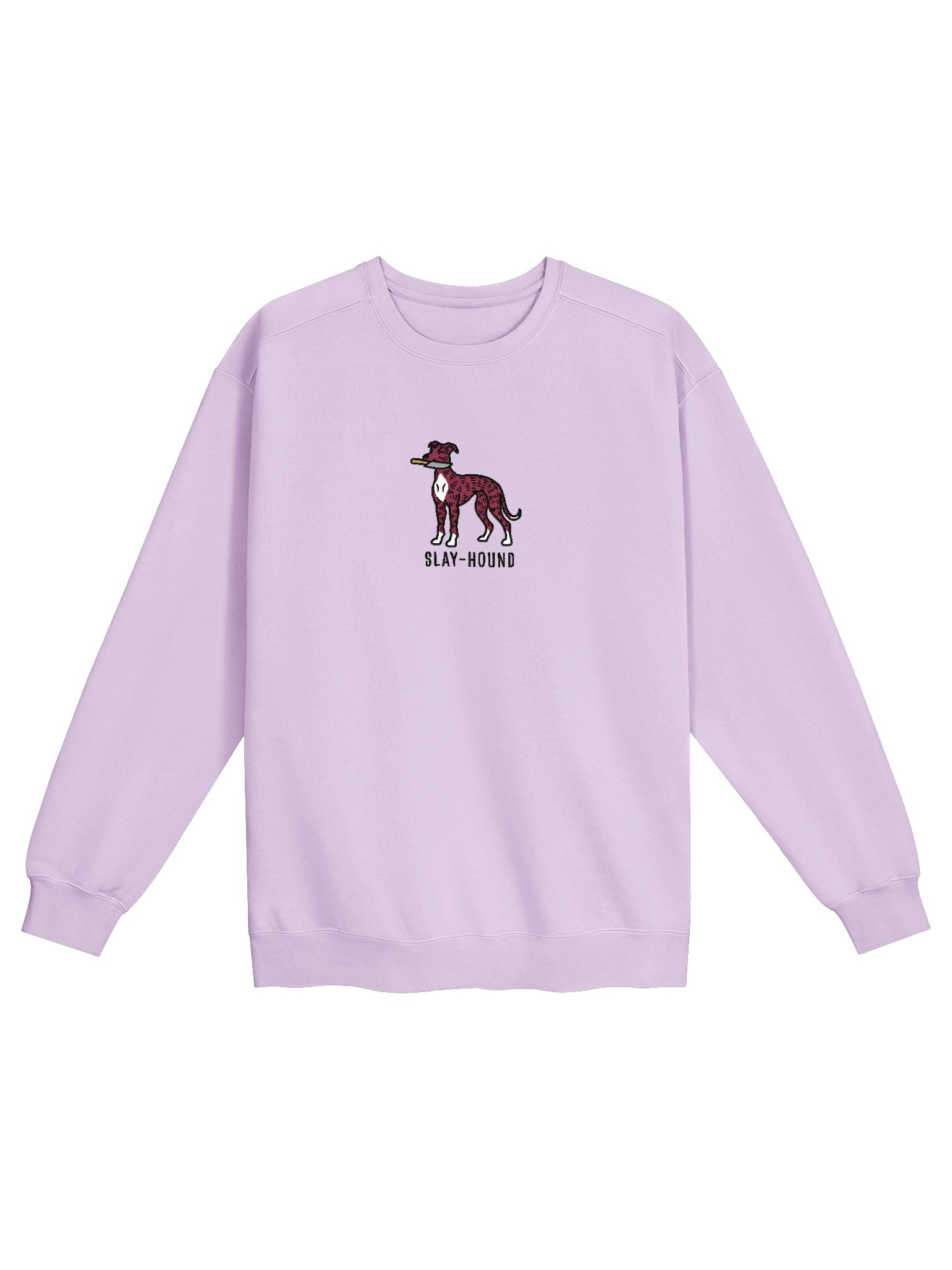 Slay-Hound Funny Chibi-Style Embroidered Premium Sweatshirt for Greyhound(Brindle) Owners product image (33)