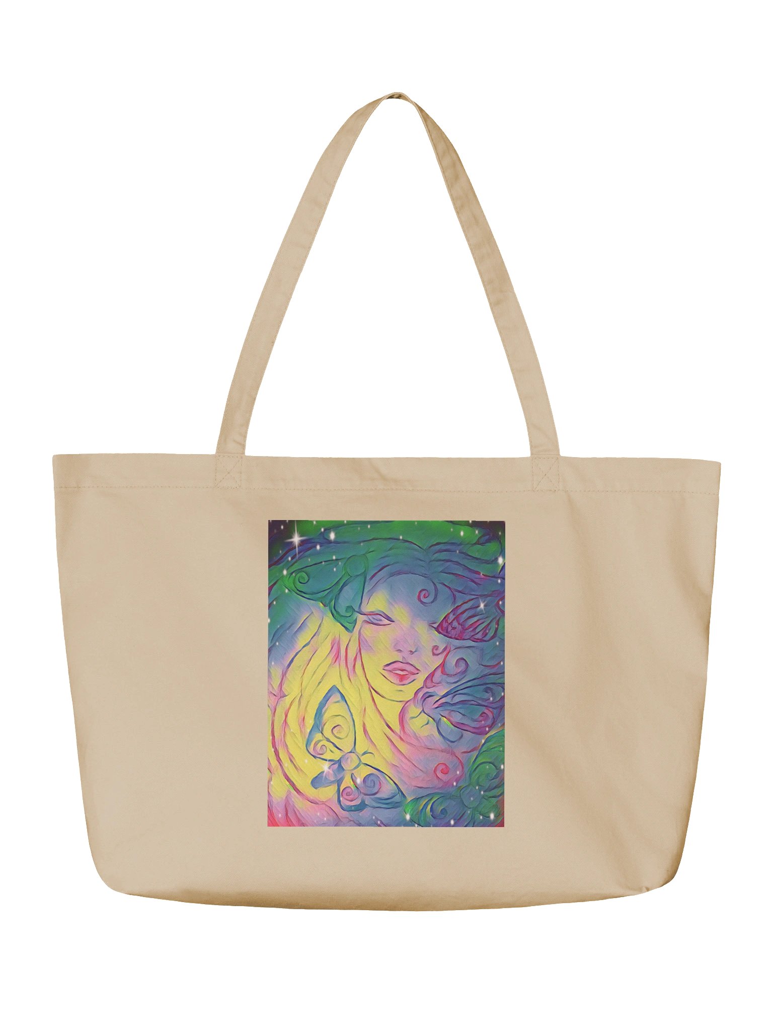 Aleia Radiant Rainbow Moth Tote Bag product image (2)