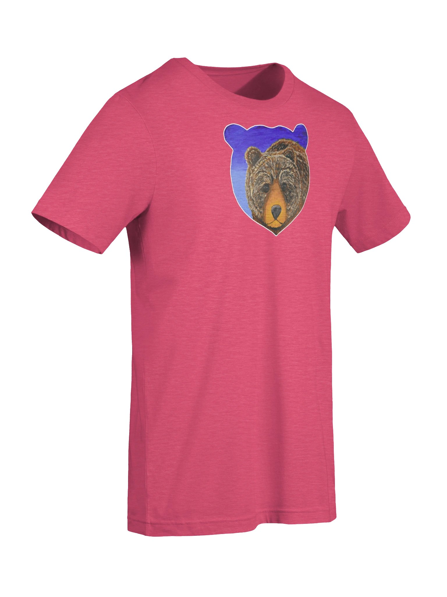 Bear Portrait Painting Print - Bella+Canvas Tee product image (97)