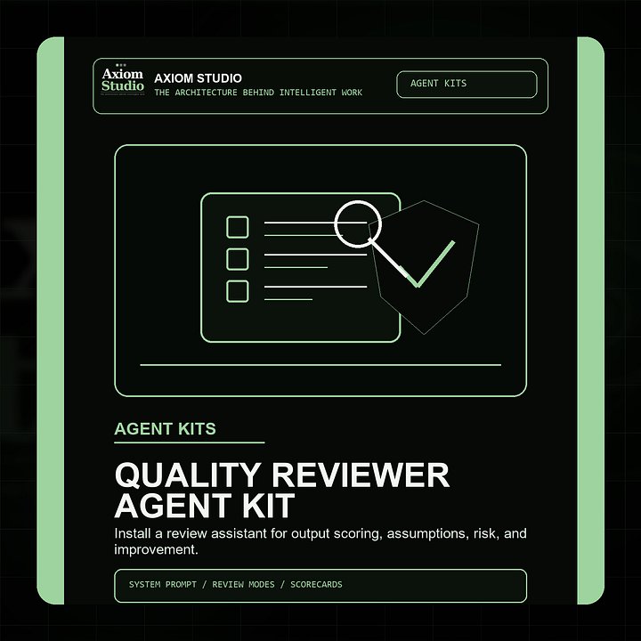 Axiom Agent Instruction Kit - Quality Reviewer product image (1)
