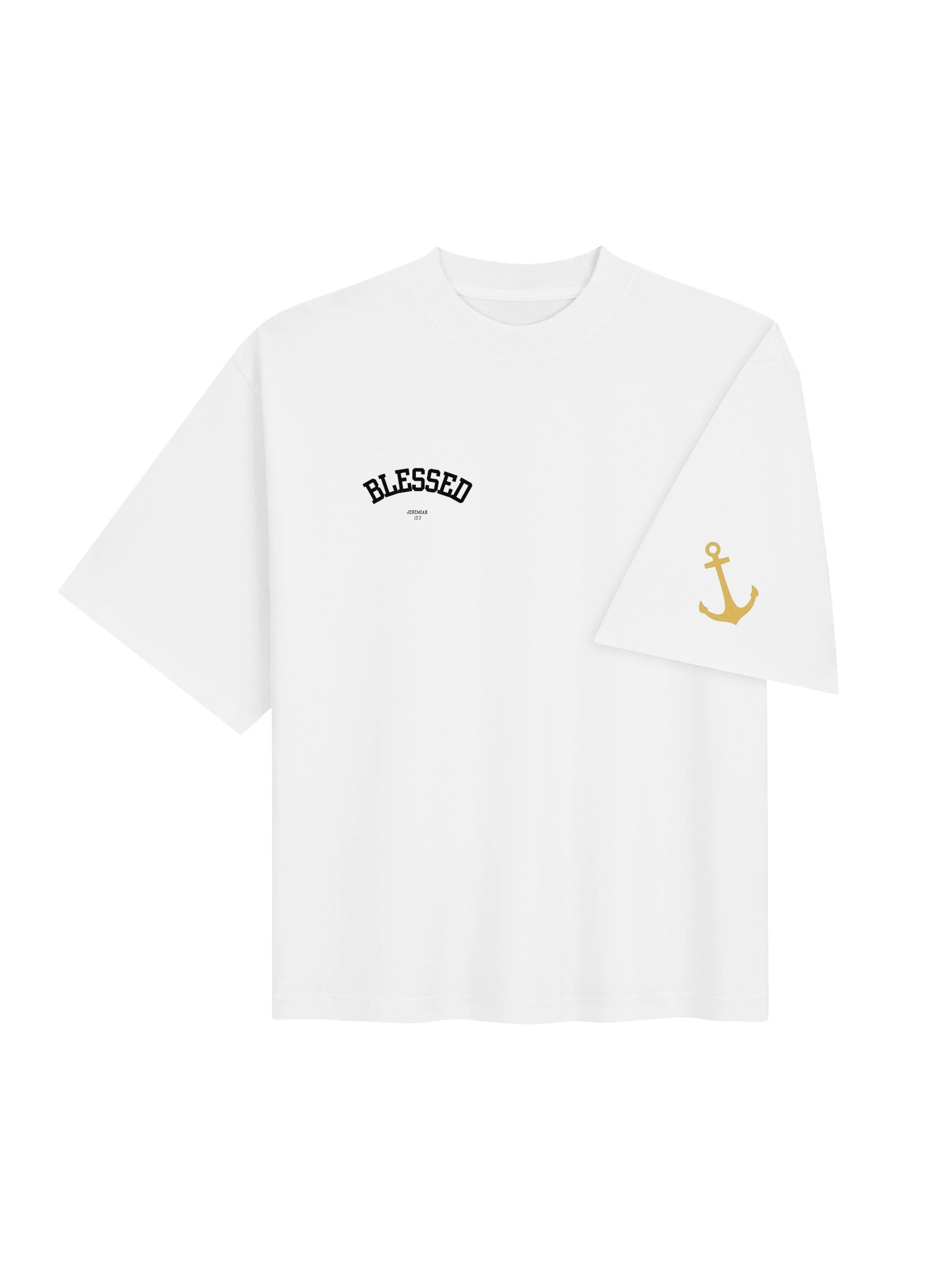 Blessed Oversized Tee (White) product image (4)