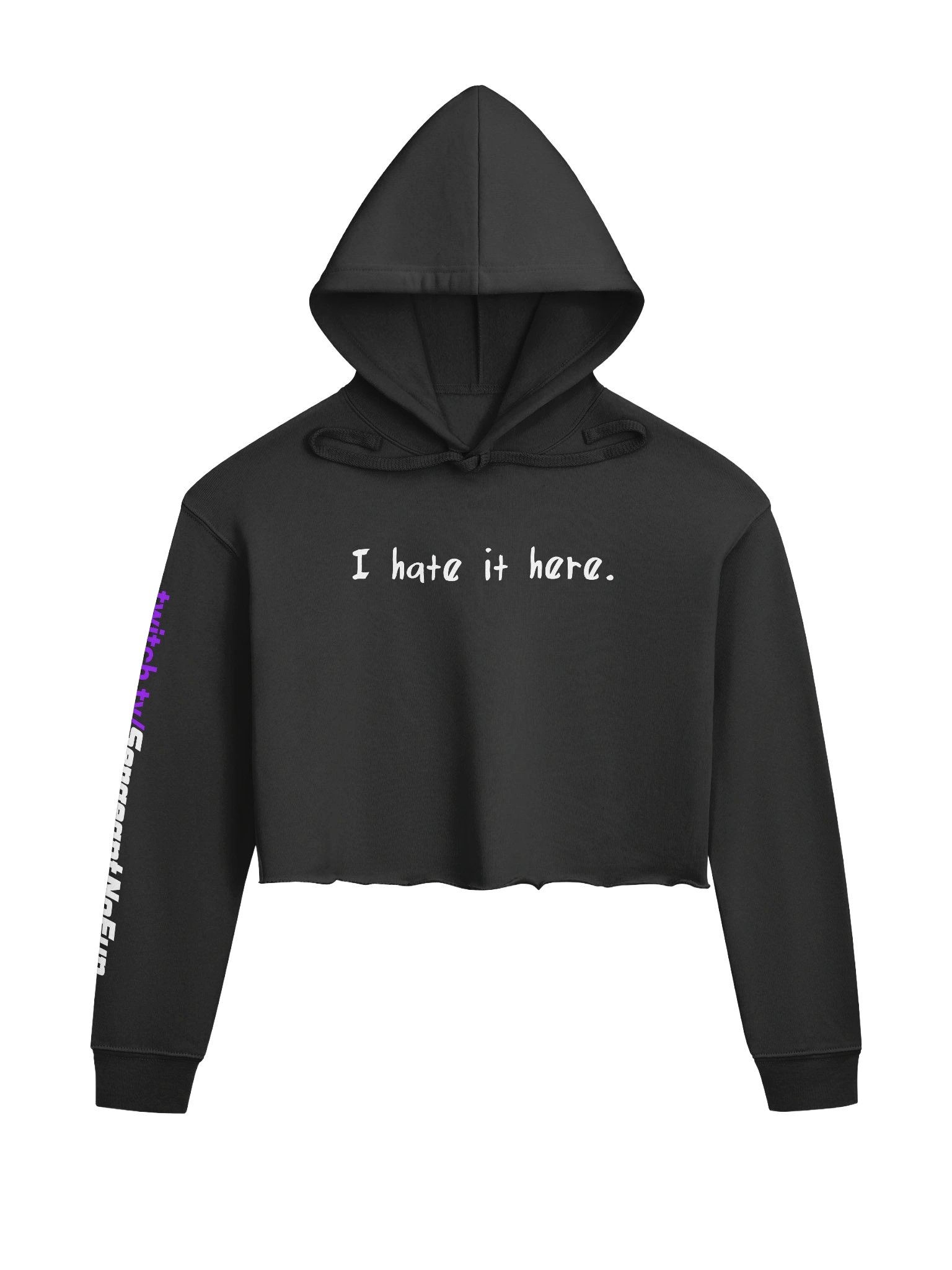 I Hate it Here Crop Hoodie product image (1)