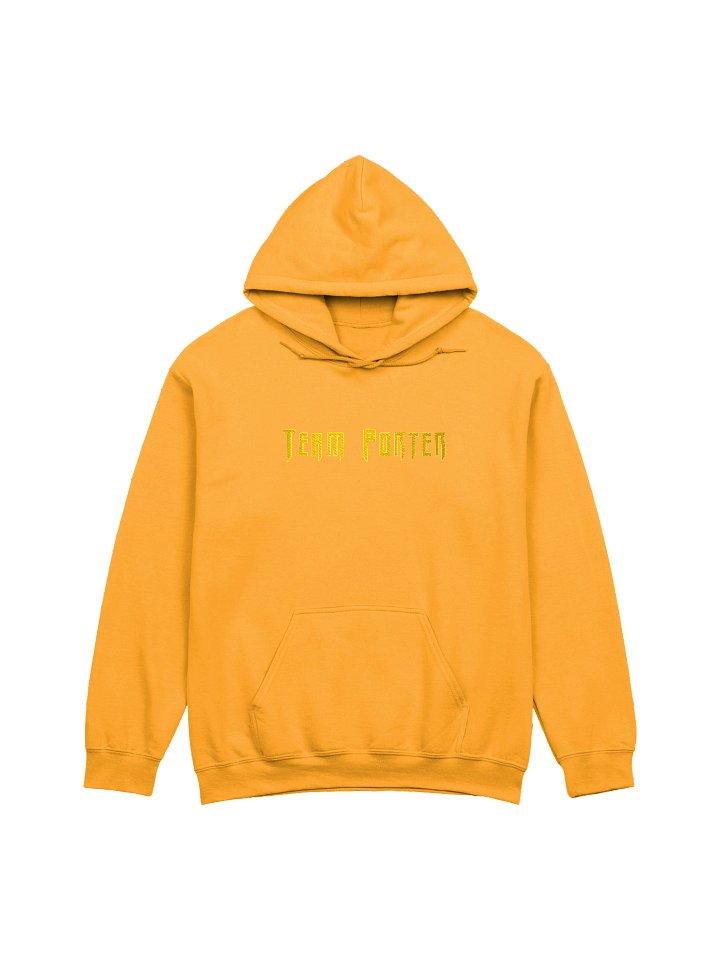 Team Porter Monochrome Embroidered Unisex Hoodie | Gold/Gold product image (1)
