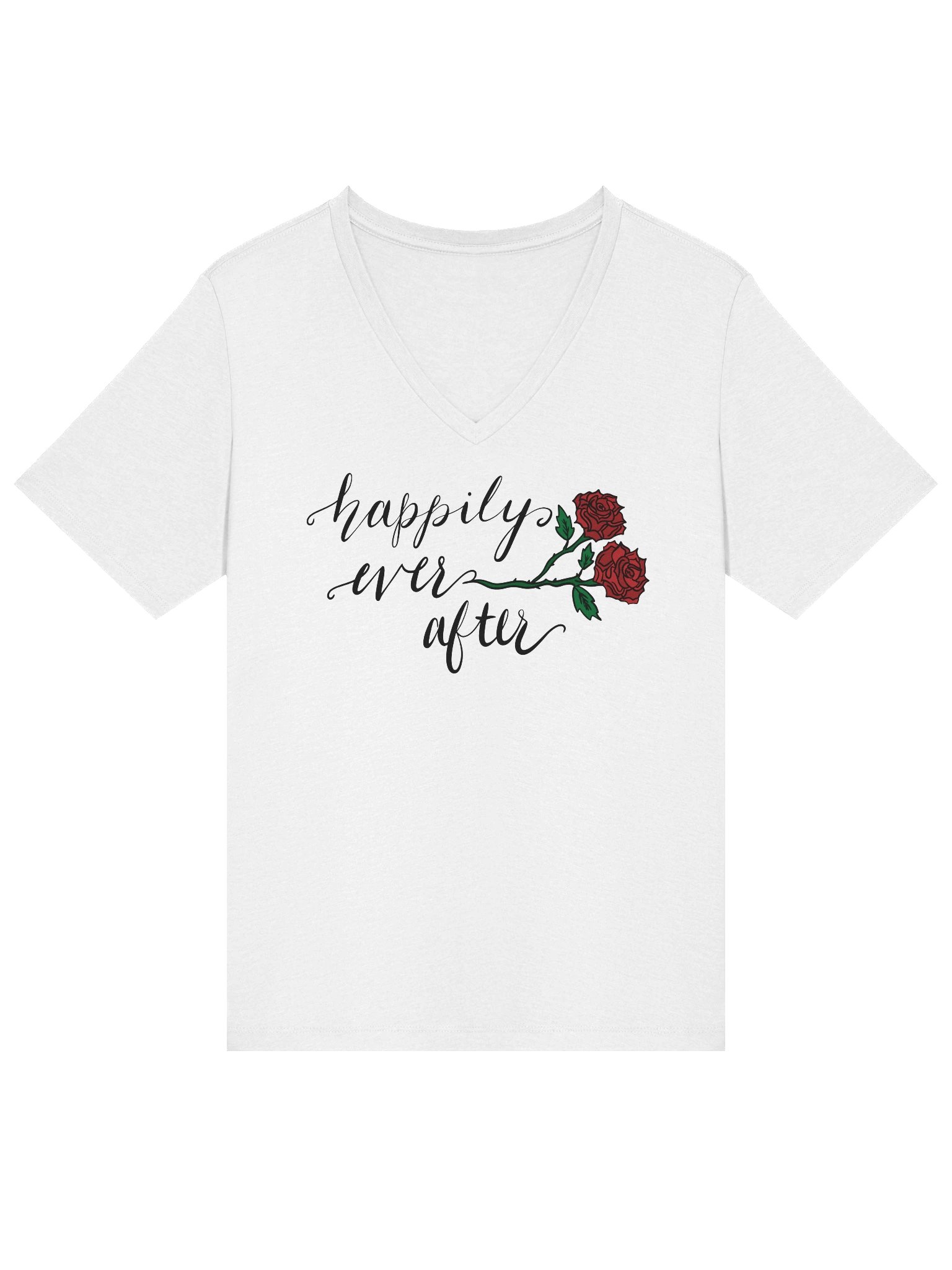 Happily Ever After V-Neck T-Shirt product image (3)
