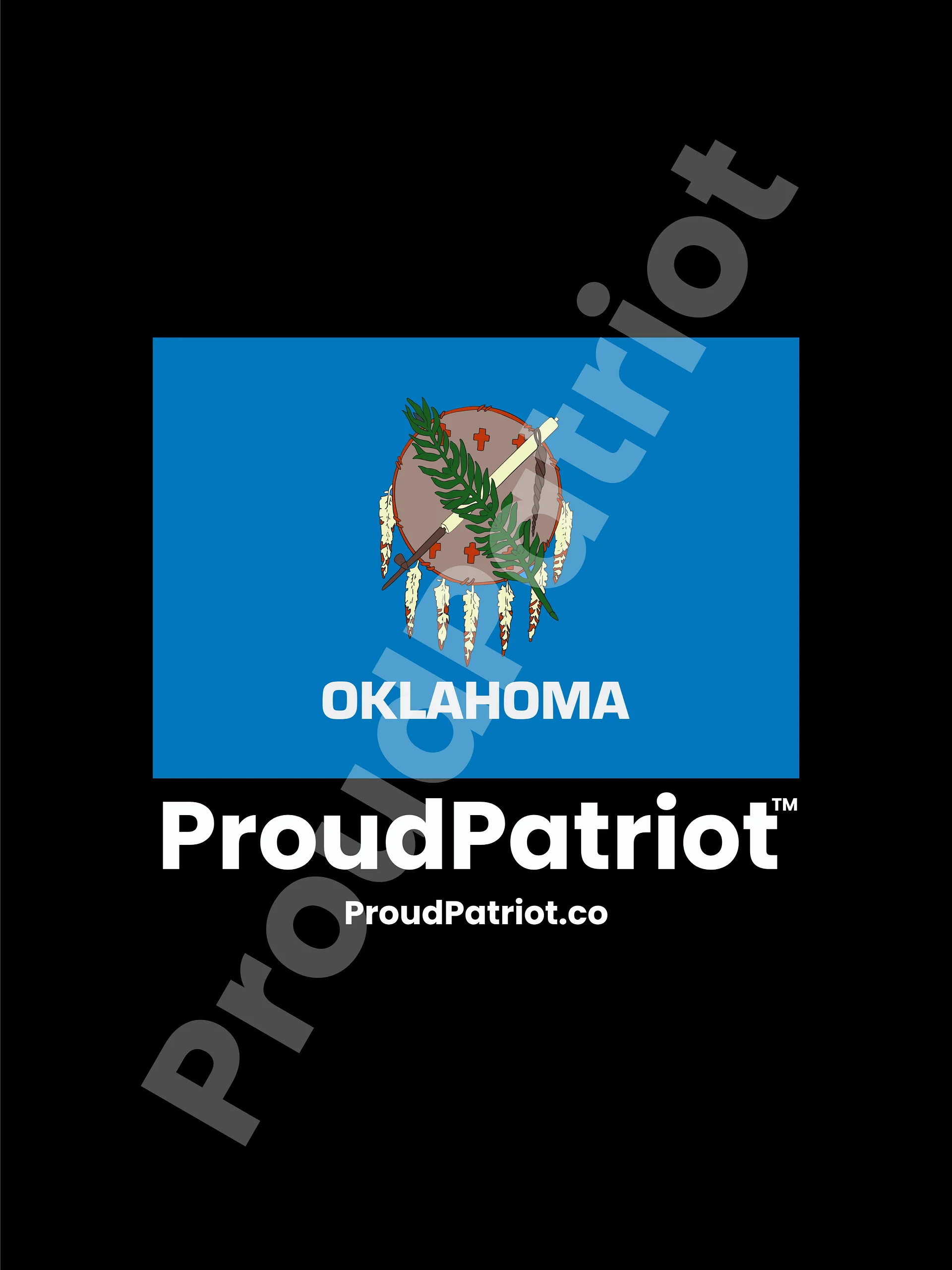 Oklahoma Proud Screensaver Dark Mode product image (1)