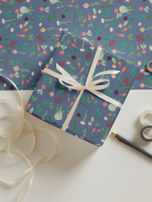 Summer Vegetable Patch Wrapping Paper product image (1)