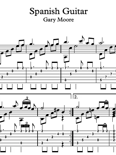 Spanish Guitar by Gary Moore product image (2)