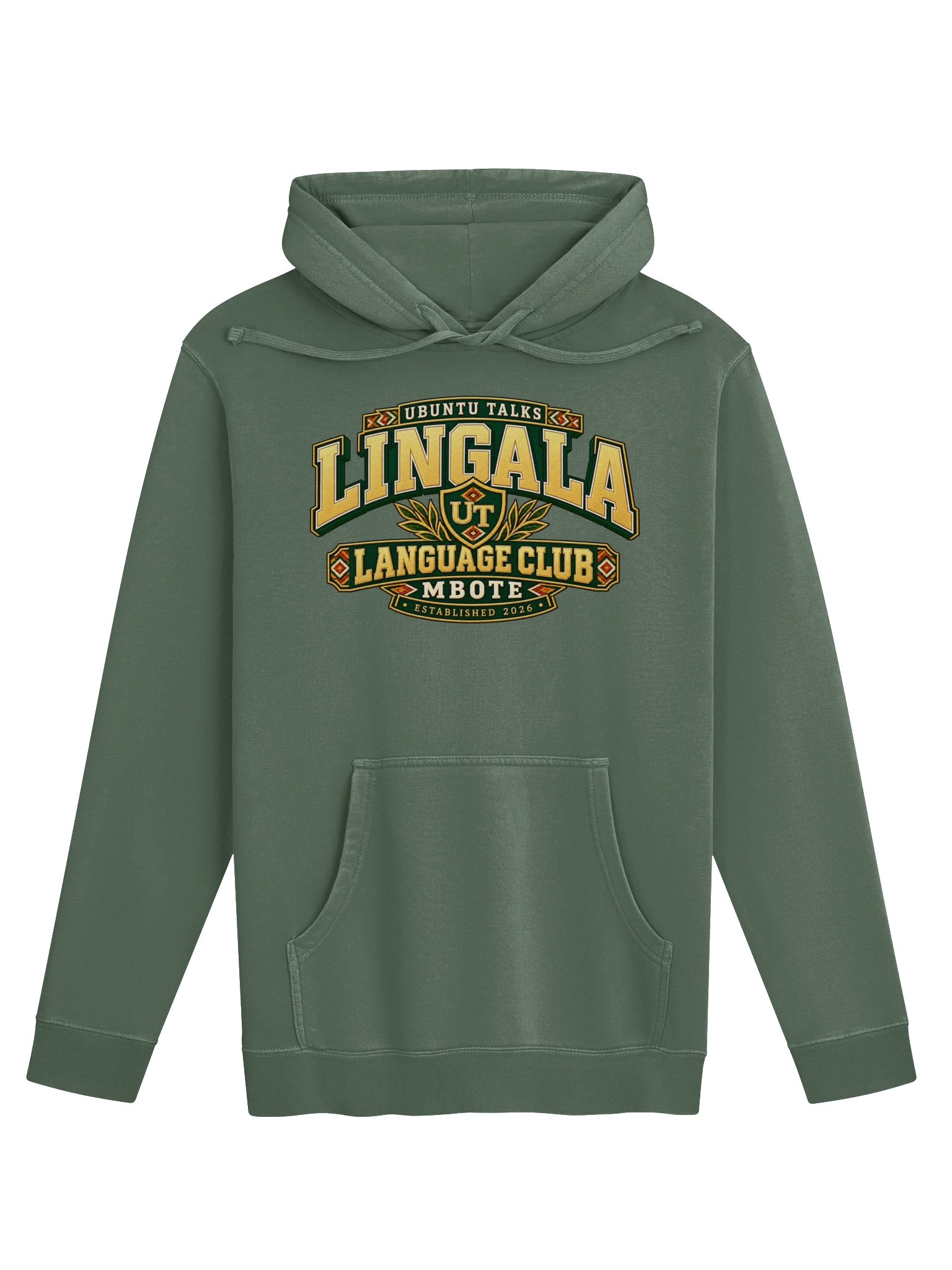 Ubuntu Talks Language Club — MBOTE | Lingala Washed Hoodie product image (1)