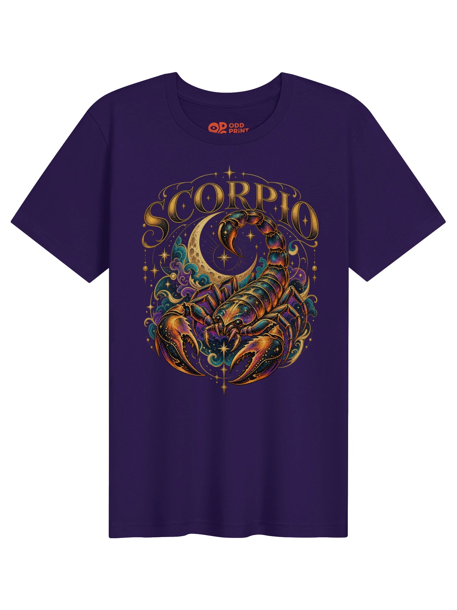 Scorpio Zodiac T-Shirt With Celestial Scorpion and Moon product image (4)