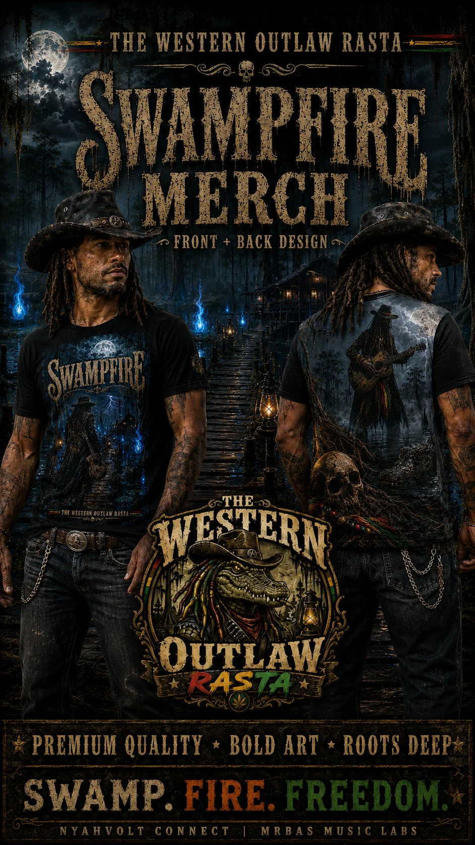 SWAMPFIRE — The Western Outlaw Rasta | Neko Wear+ product image (1)