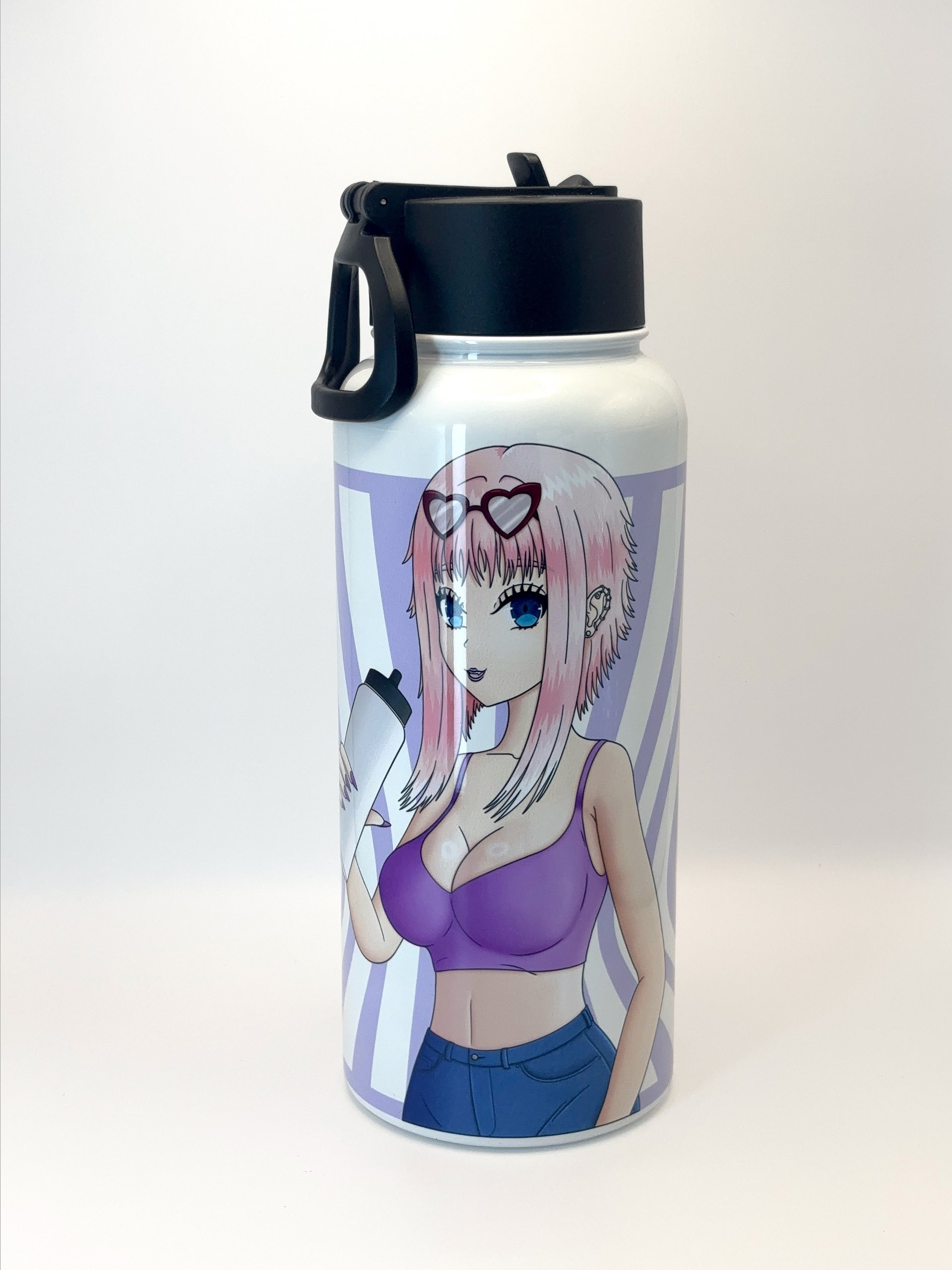 Lewd Momoko Stainless Steel Water Bottle (32 oz) product image (9)