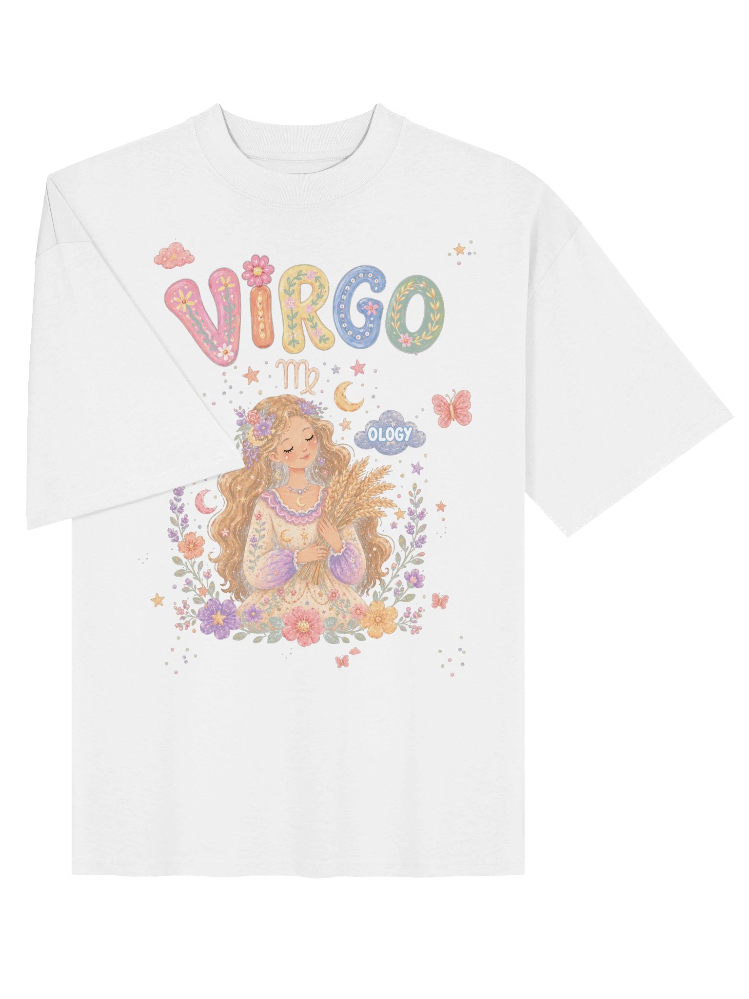 Virgo Astro Pop Oversized Tee product image (4)