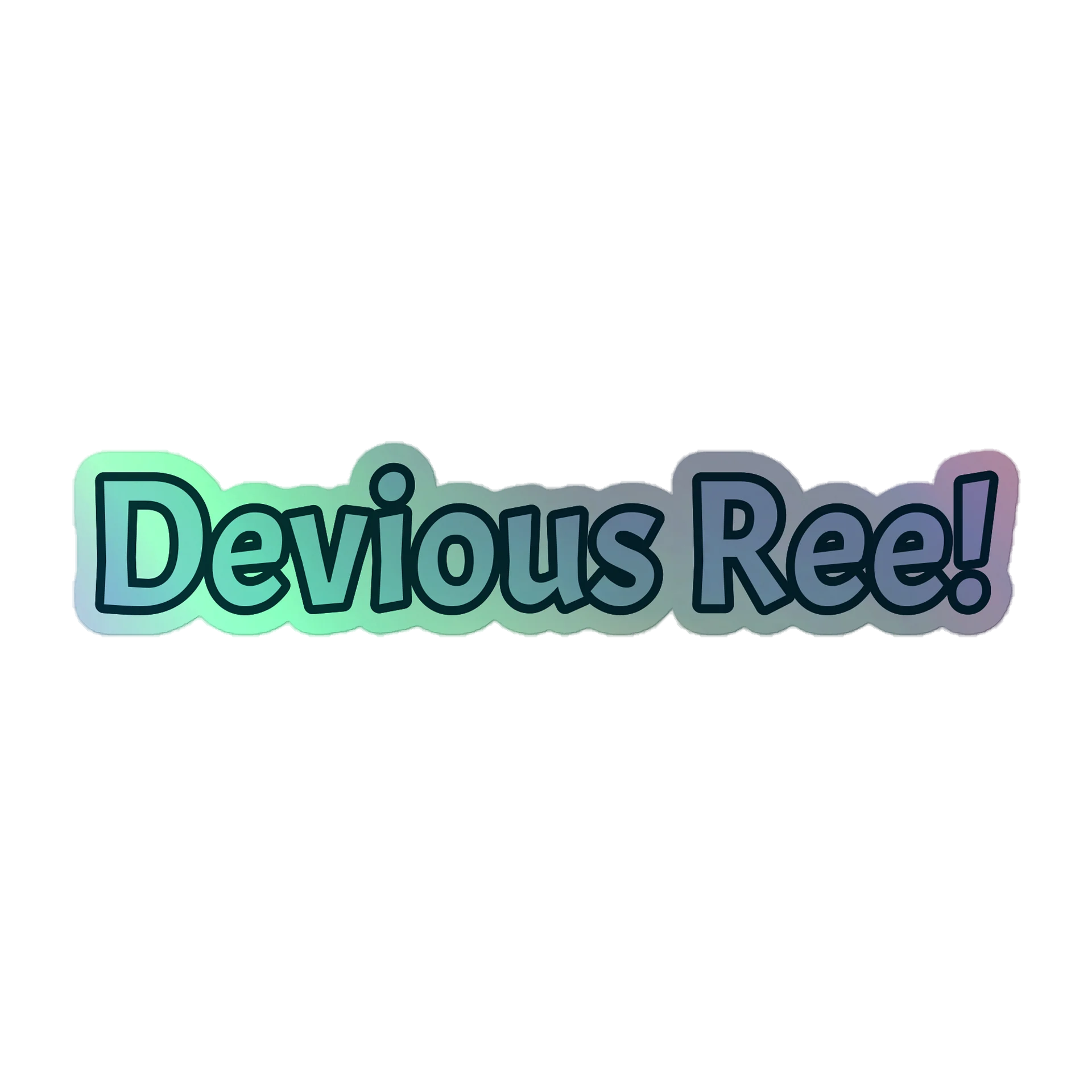 Devious Ree Meme Holographic Sticker product image (1)