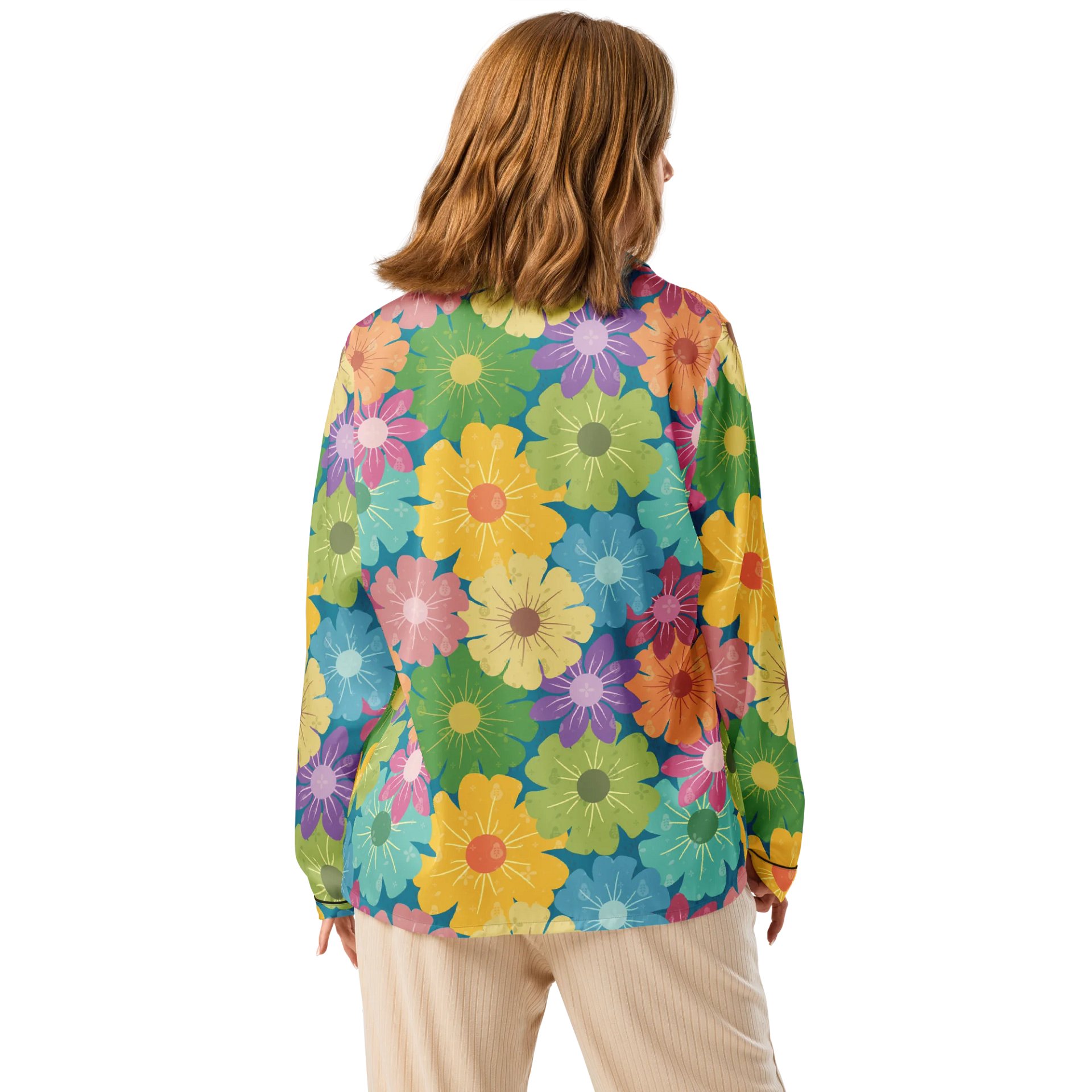 Blossom Bliss Women's Long Sleeve Pajama Top product image (2)