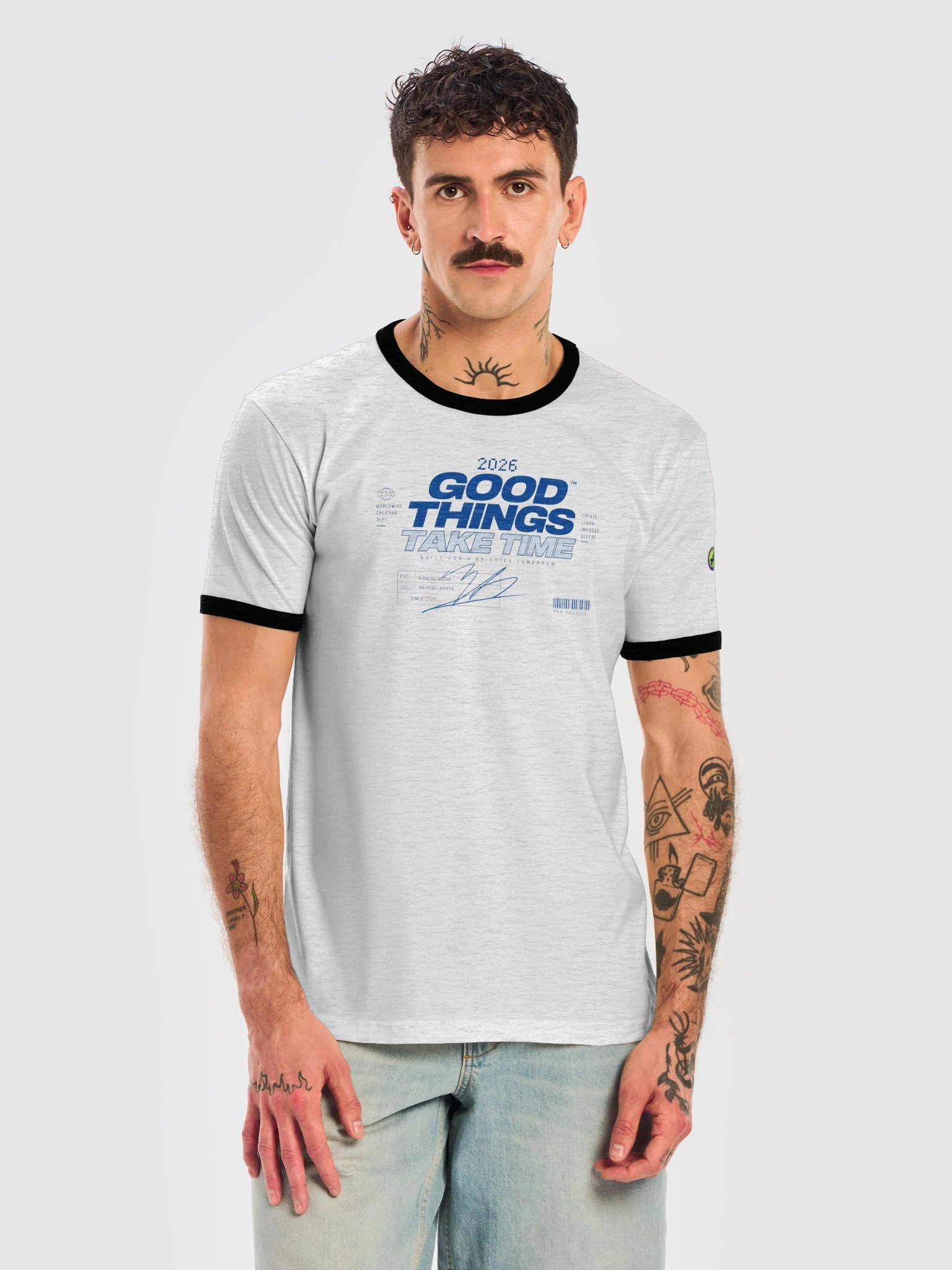 2026 Good Things Take Time Ringer Tee product image (5)
