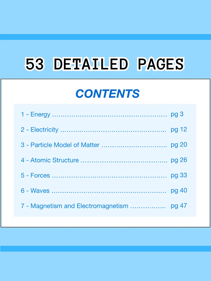 The WHOLE of AQA GCSE Physics Revision Notes (50+ Pages) | Revision Made Easy product image (2)