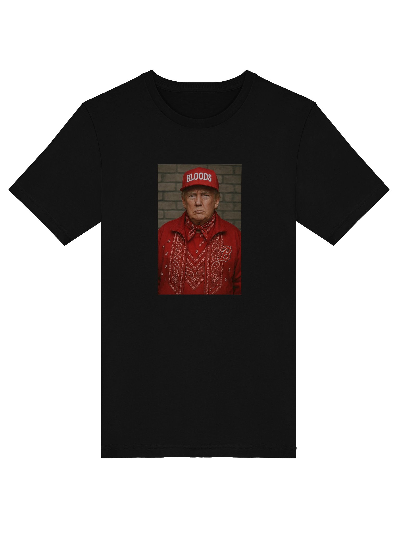 Trump Bloods Gang Style Graphic Hoodie product image (18)
