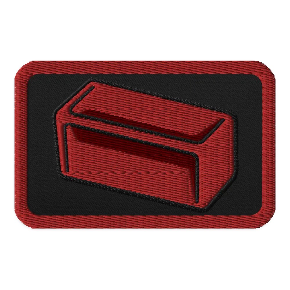 Red Sample Embroidered Patch product image (1)