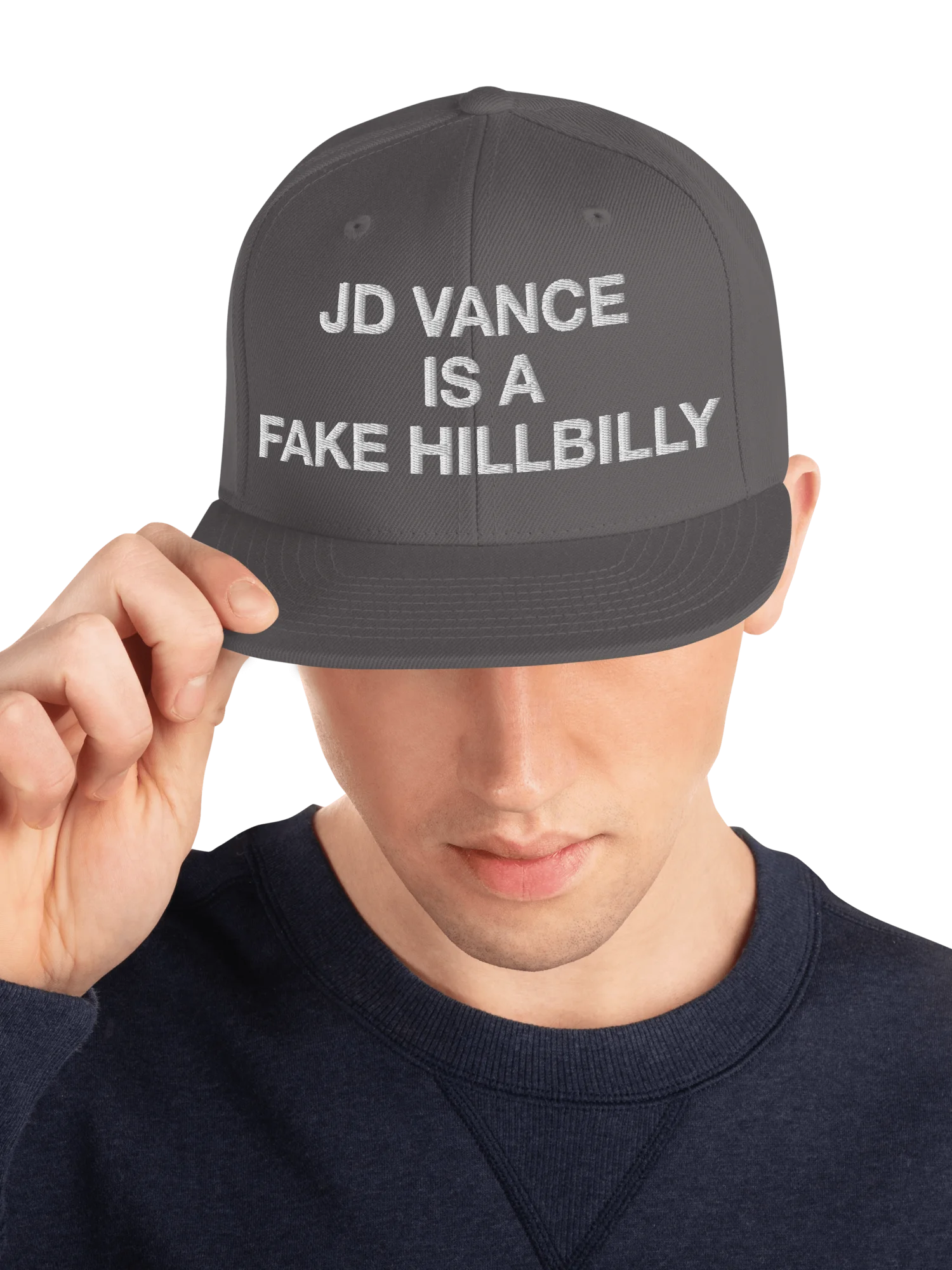 JD Vance Is a Fake Hillbilly Snapback Hat product image (44)