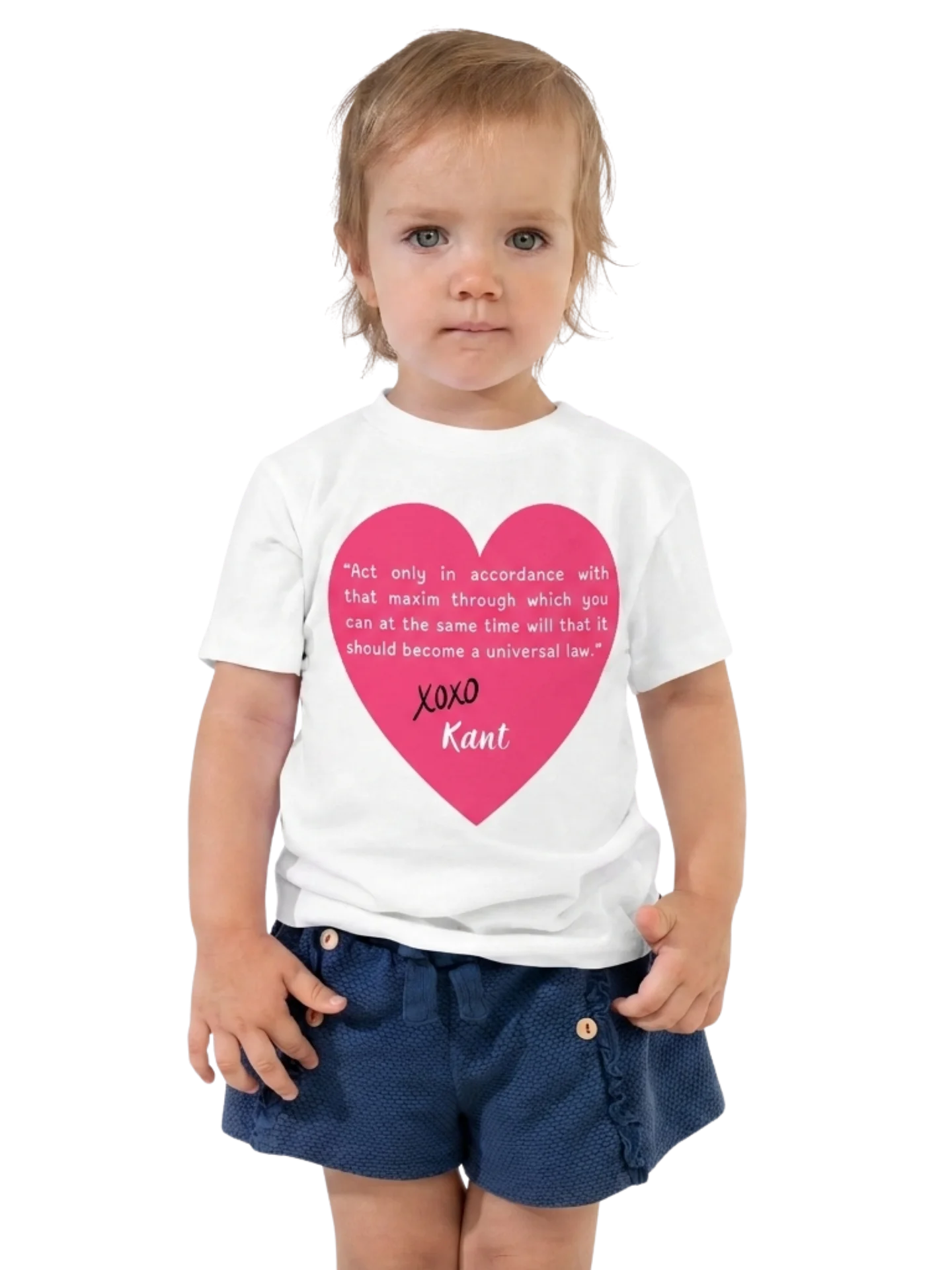 Kant's Categorical Imperative - Philosophy Toddler T-Shirt in White product image (2)