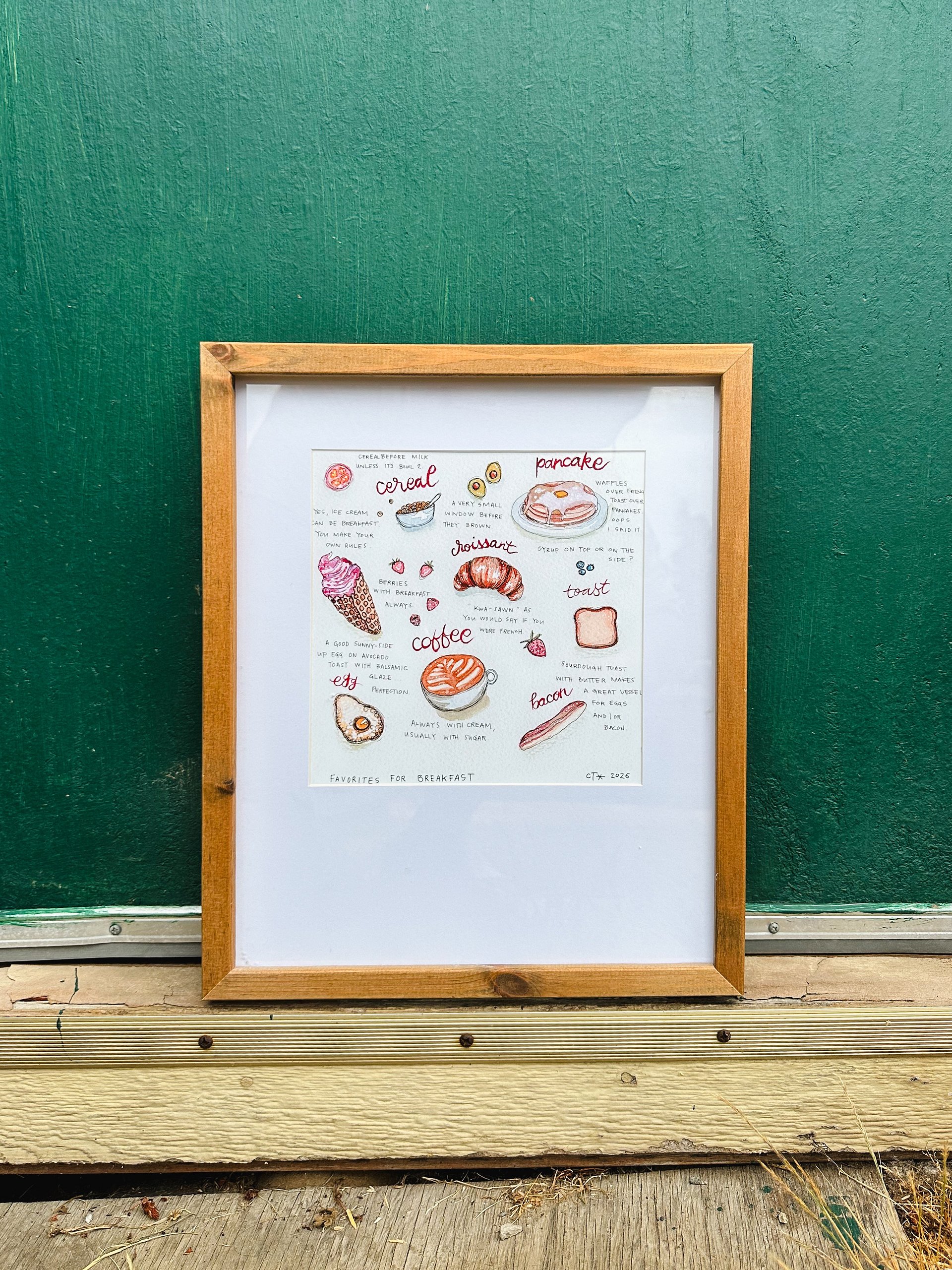 What's for Breakfast? Watercolor Print product image (1)
