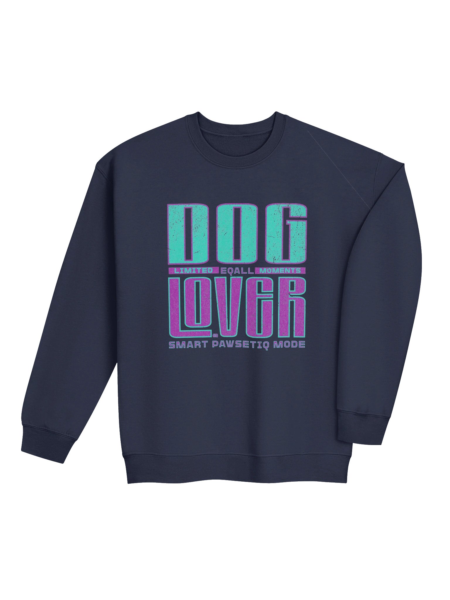 DOG LOVER Limited PAWSETIQ Crewneck by EQALL® Essentials_Turq. / Purple product image (1)