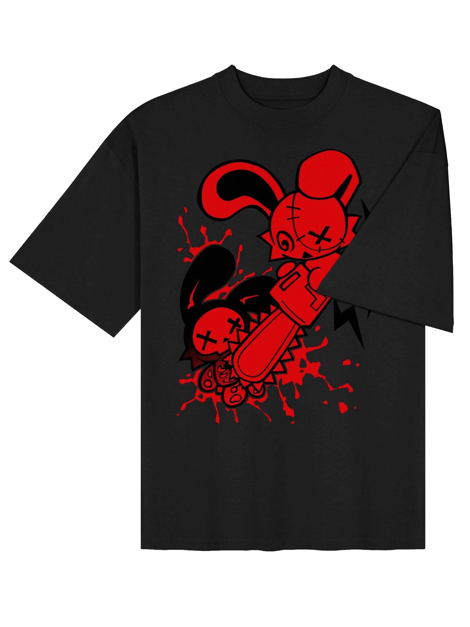 baggy chainsaw bunny t-shirt product image (4)