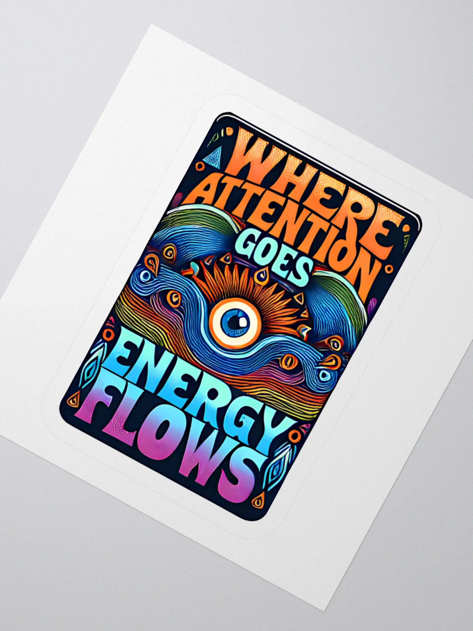 Energy Flows Kiss Cut Sticker product image (7)