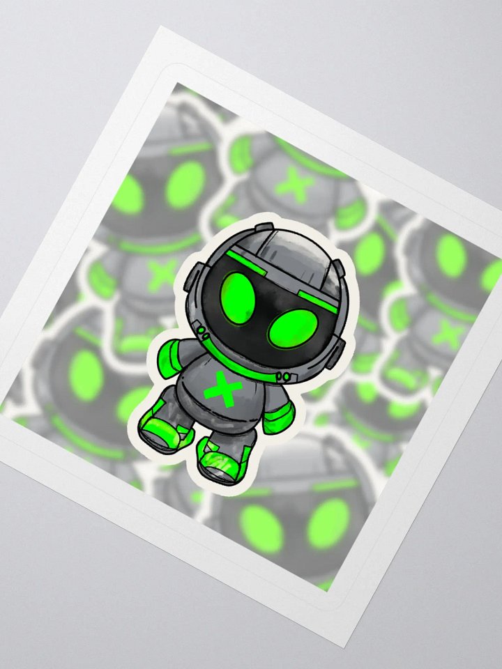 Robotic Alien Kiss Cut Stickers product image (6)
