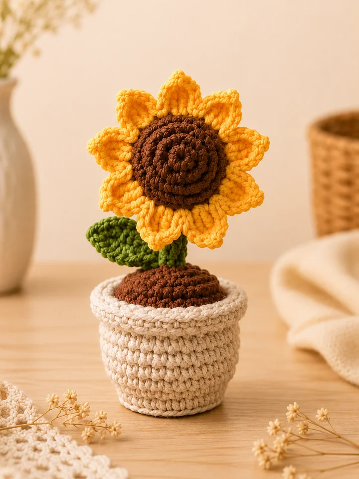 Mini Flower Pot Crochet Pattern Bundle product image (2)