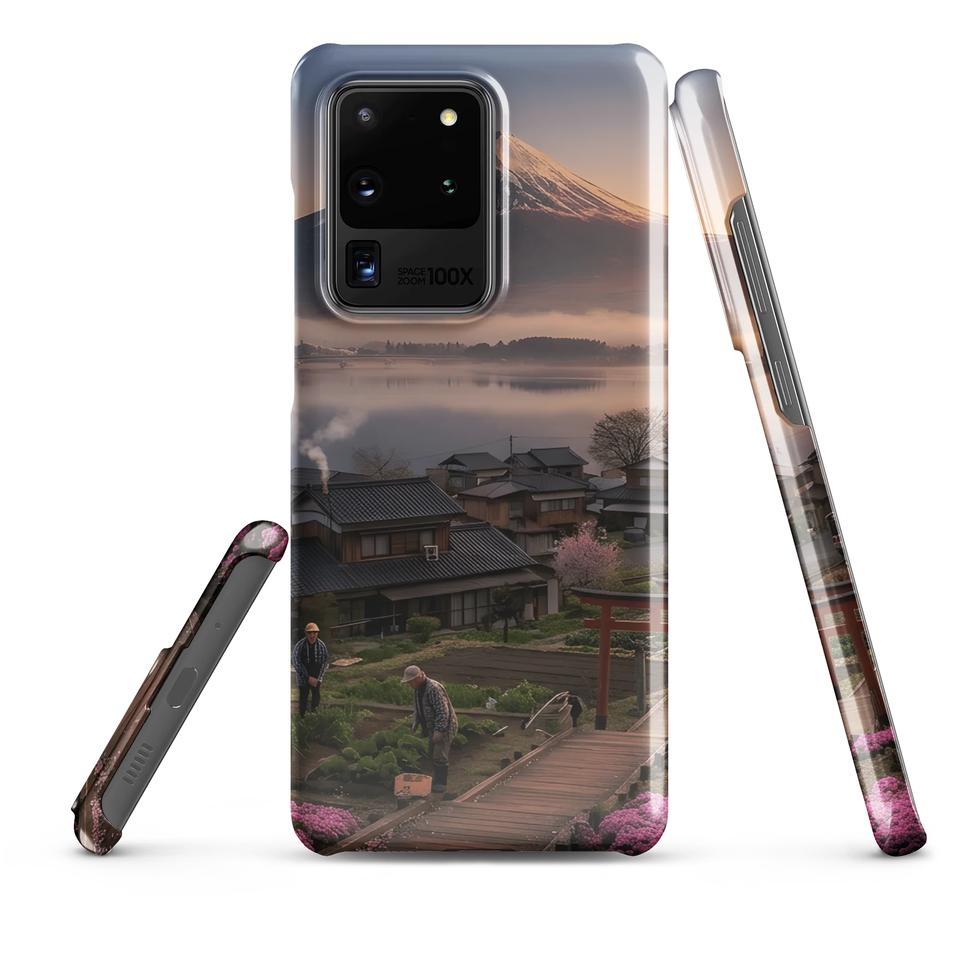 Mount Fuji Village Pink Moss Samsung Galaxy Snap Case product image (7)