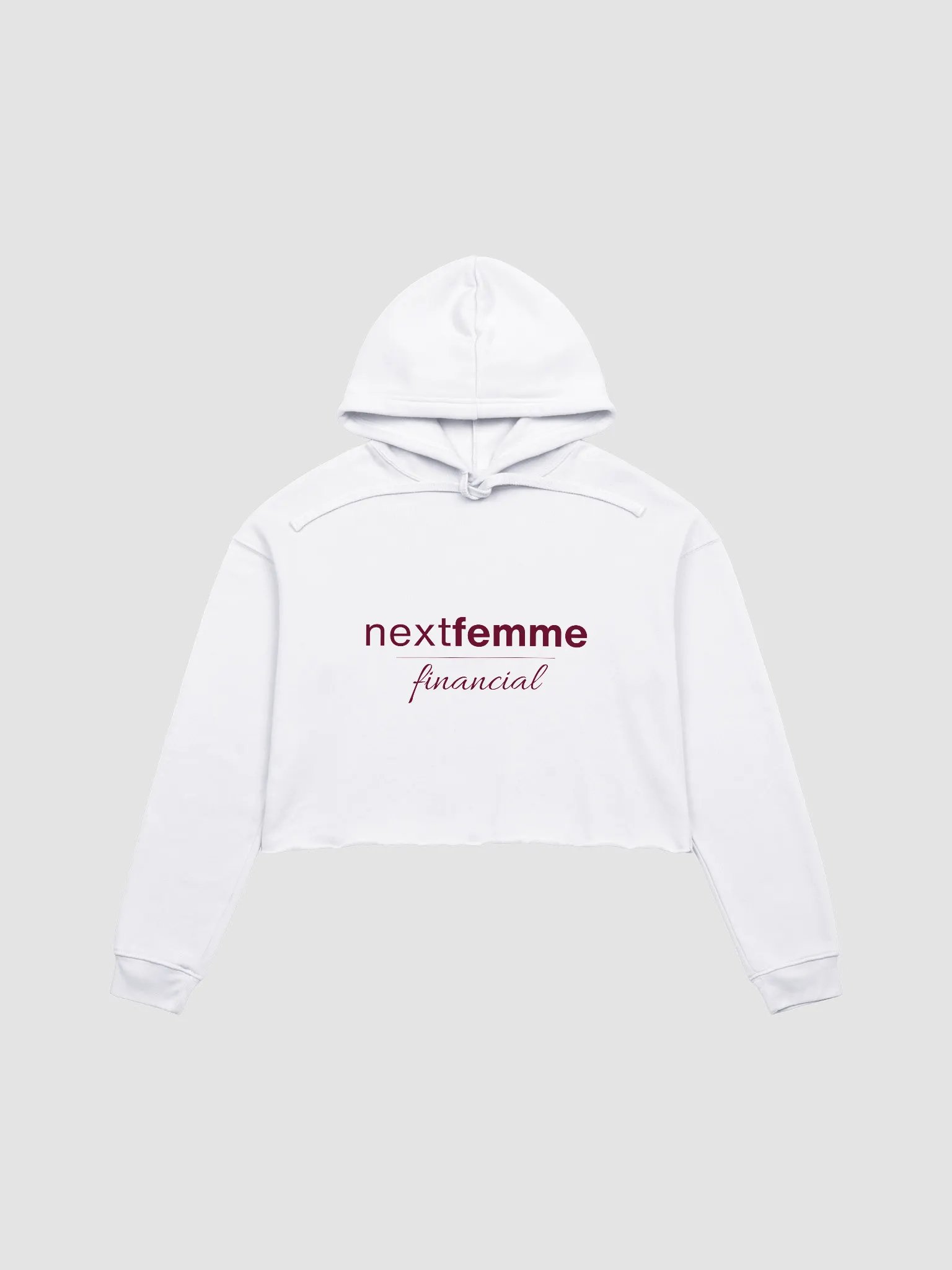 Cozy Crop Hoodie with Maroon Logotype product image (1)