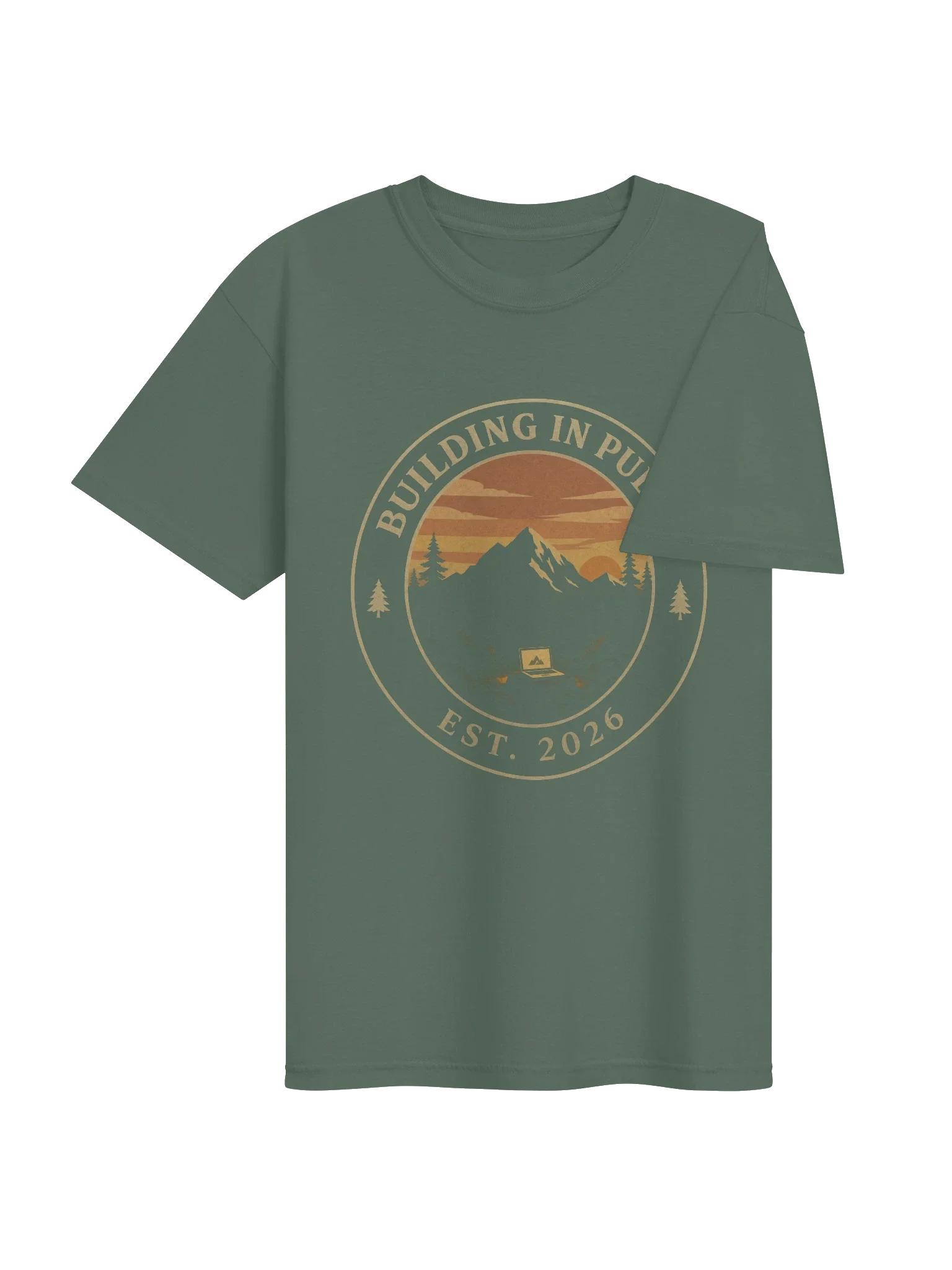 Building in Public Badge Tee — view 12