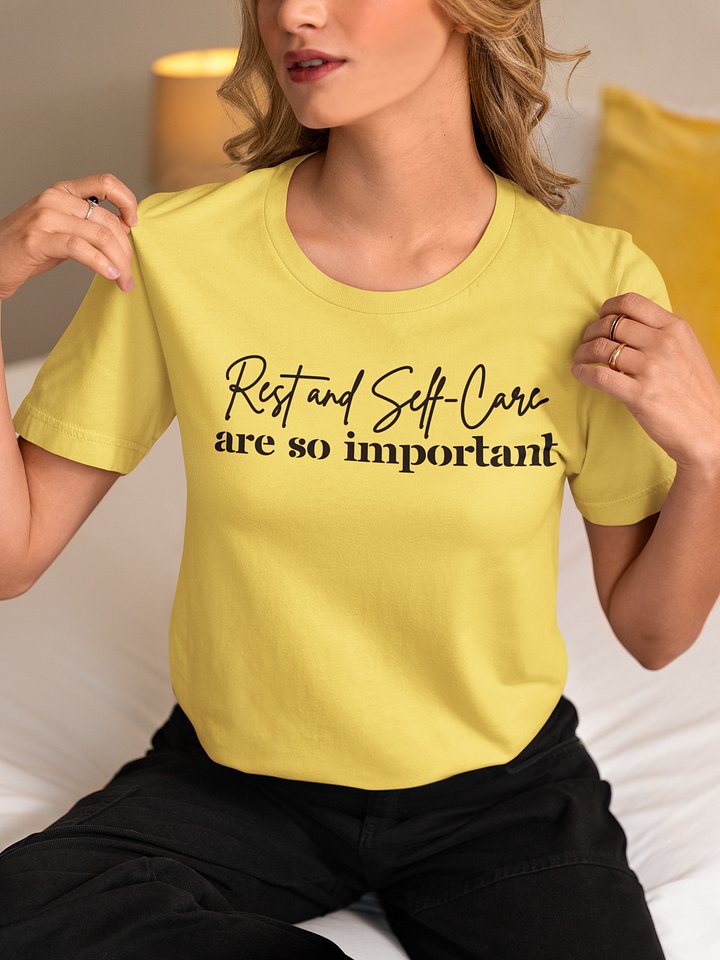 Rest and Self-Care Bella Canvas Light T-shirt product image (1)