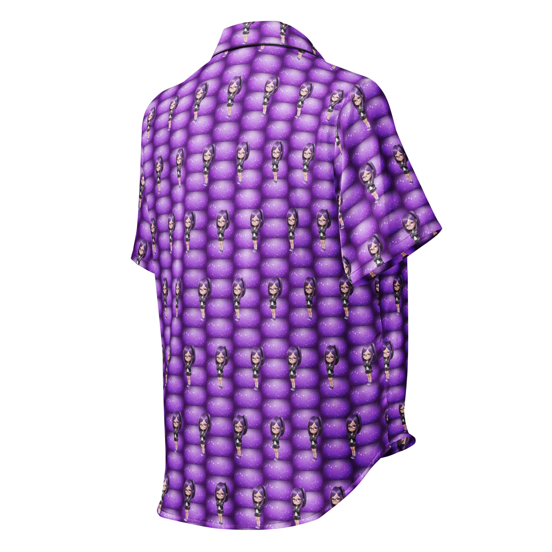(Purple CHIBI) K Women's Short Sleeve Pajama Top product image (2)