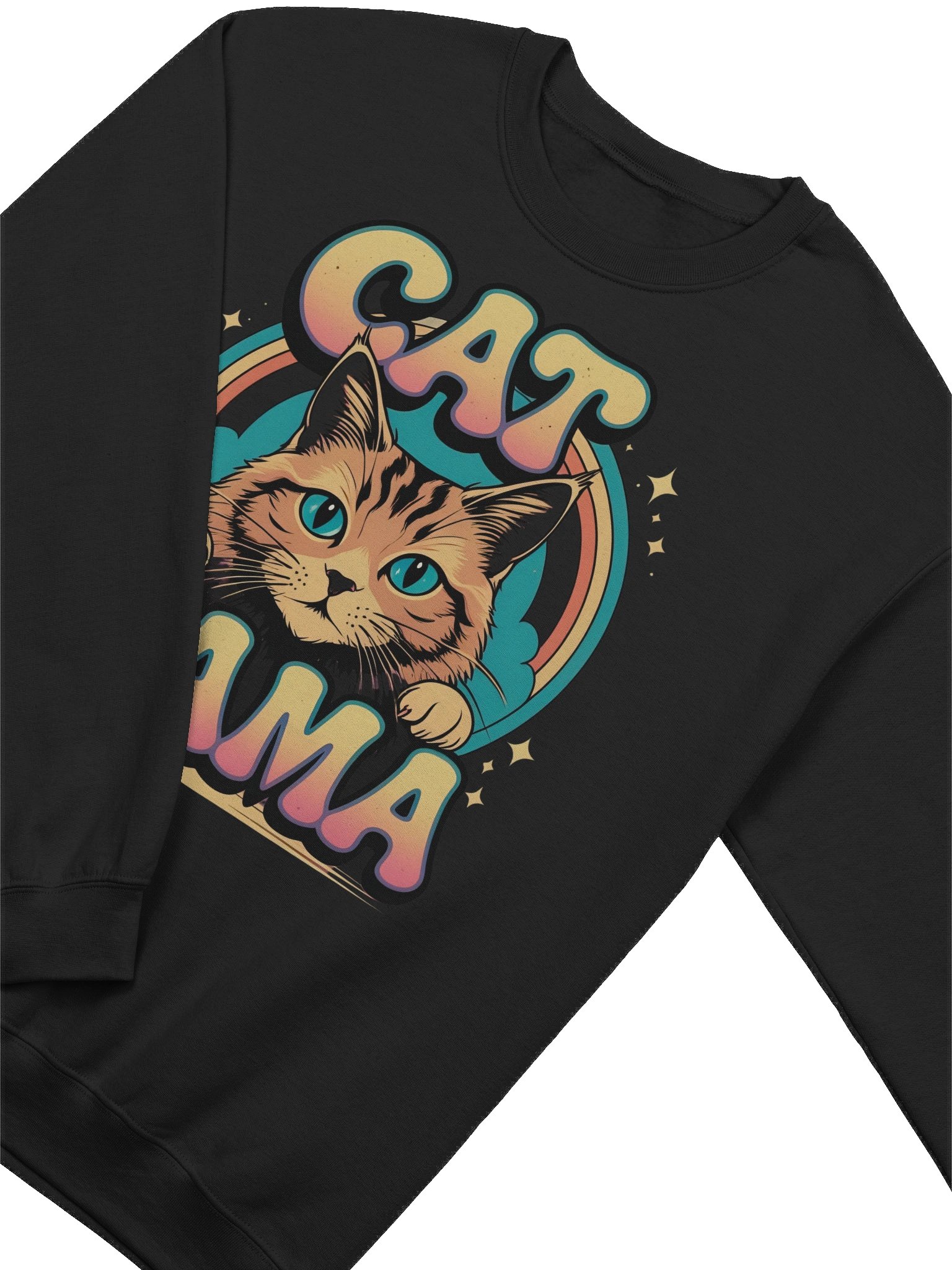 Cat Mama Rainbow Crewneck Sweatshirt product image (3)