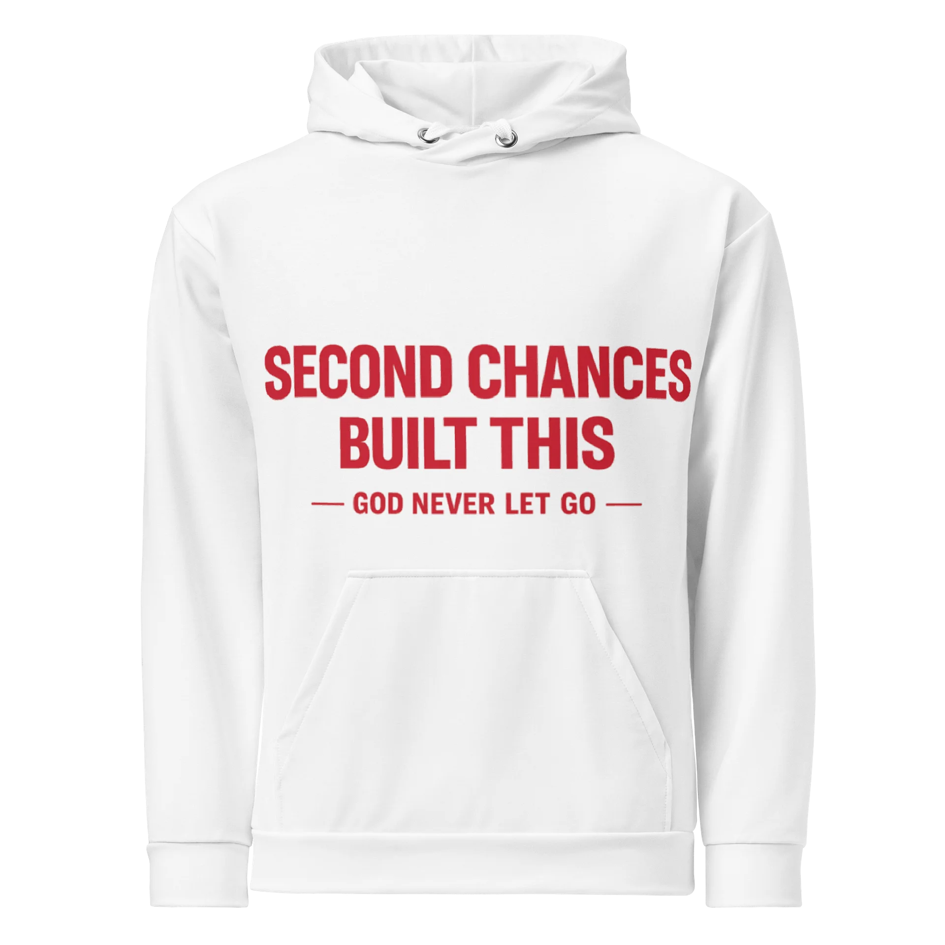 Second Chances Built This Hoodie – Red Edition product image (1)