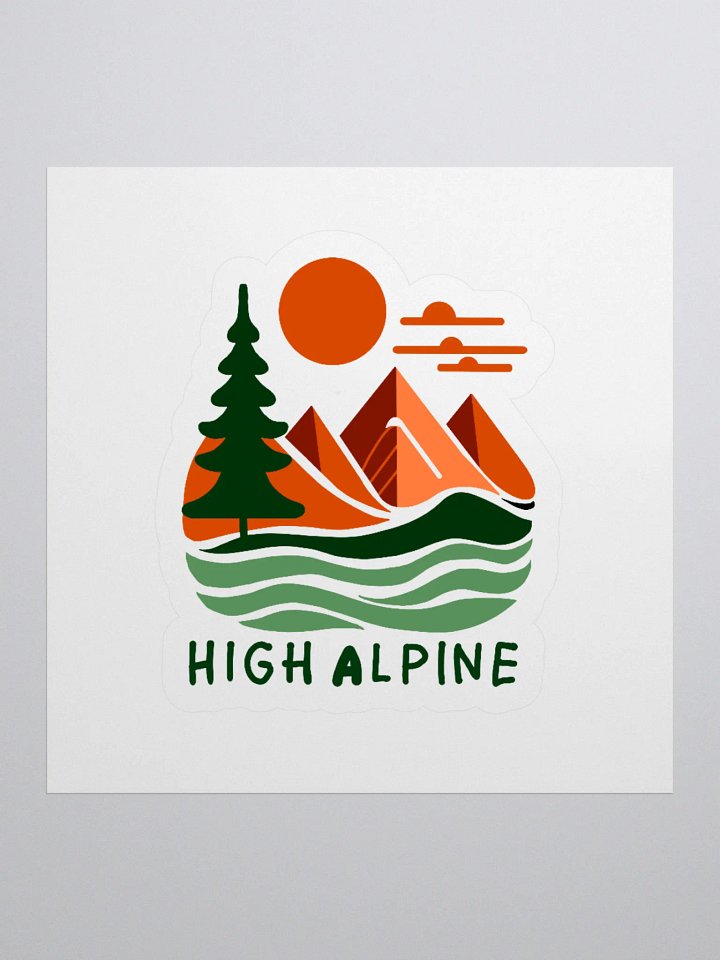 High Alpine Kiss Cut Stickers product image (3)