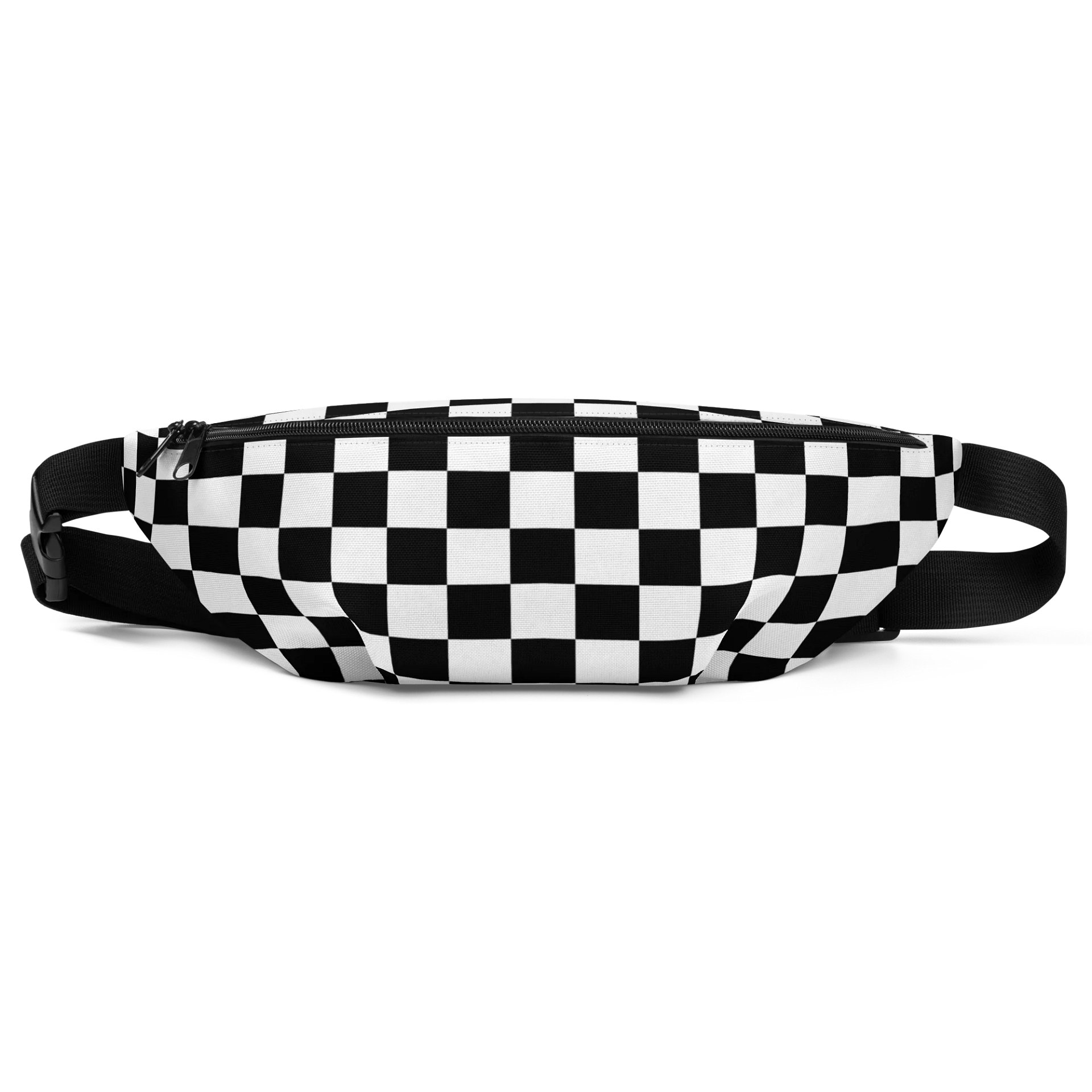 Black/White Checkerboard Fanny Pack product image (1)