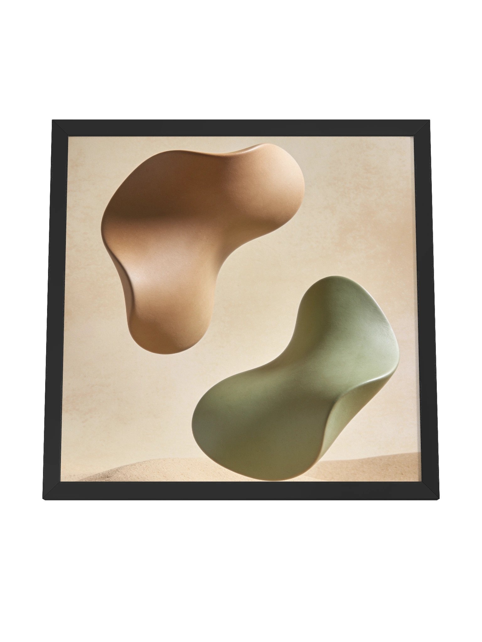 Desert Harmony: Abstract Earth Tones Wall Art- 46×46 cm product image (10)