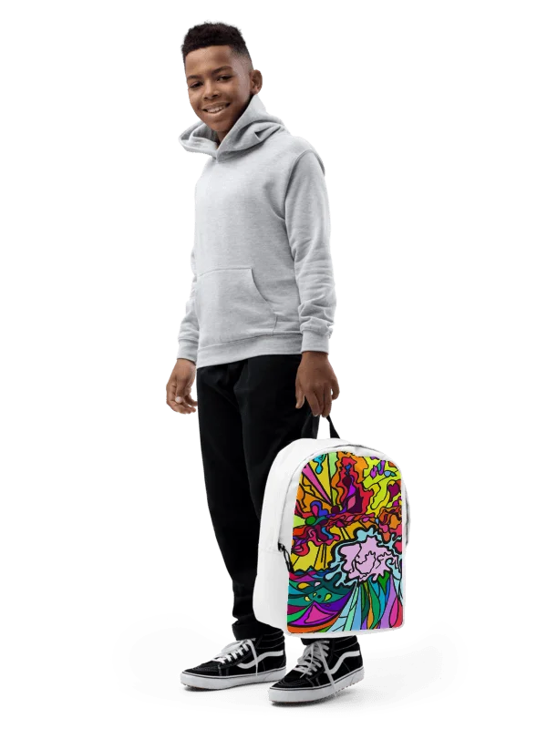 Vibrant Swirls Custom Backpack – Wave at Sunset product image (8)