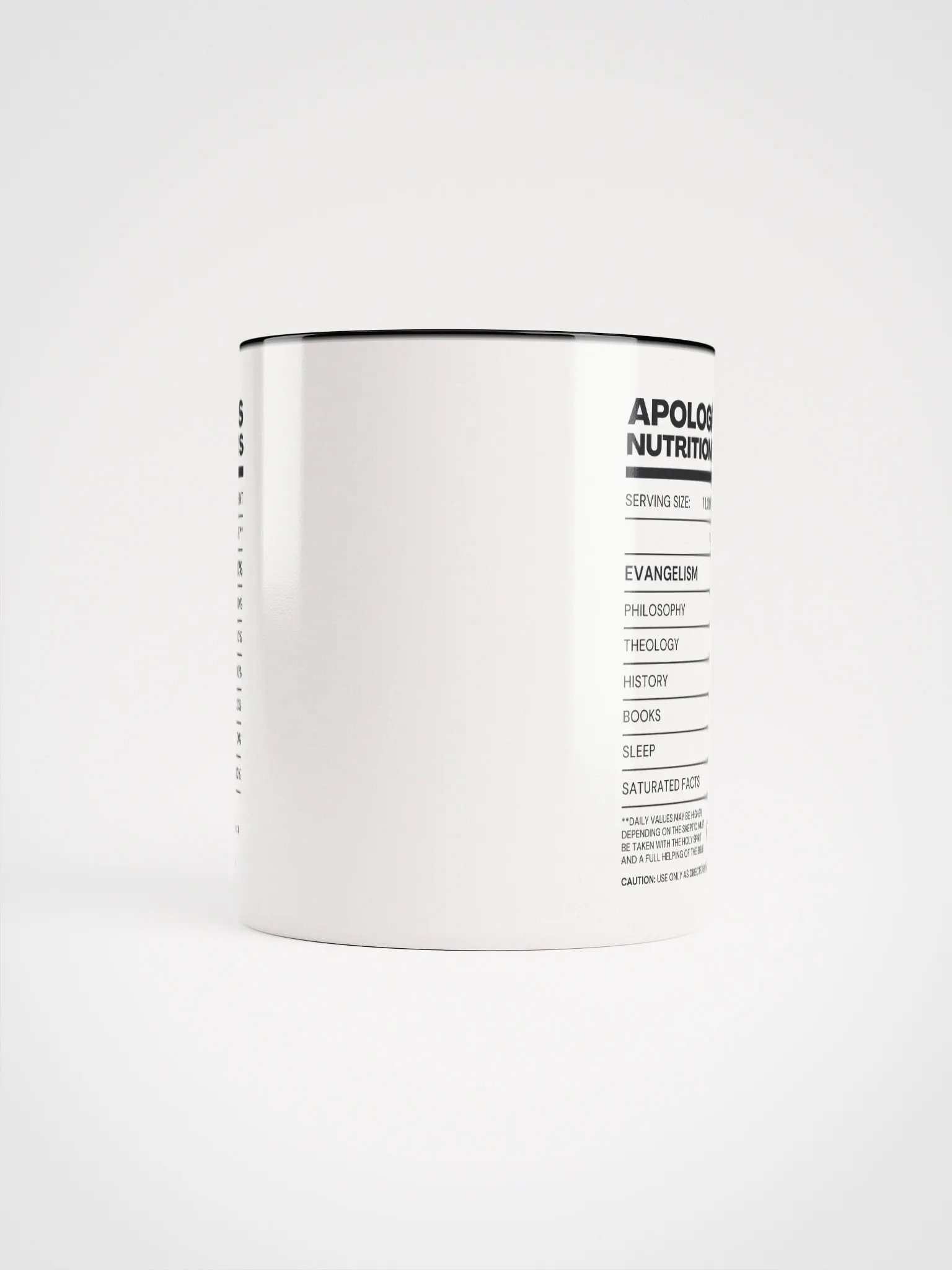 Apologetics Nutrition Facts Mug product image (8)