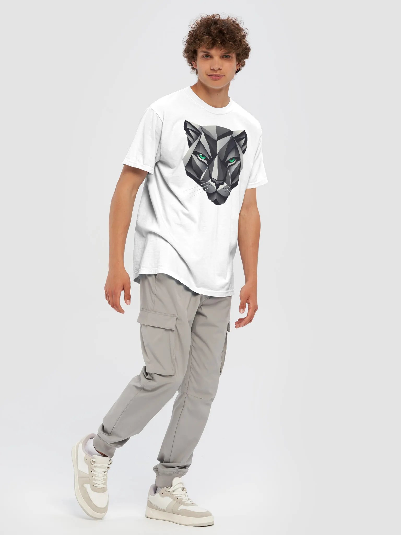 Panther Apex - Vintage Comfort: Garment-Dyed Cotton T-Shirt product image (1)