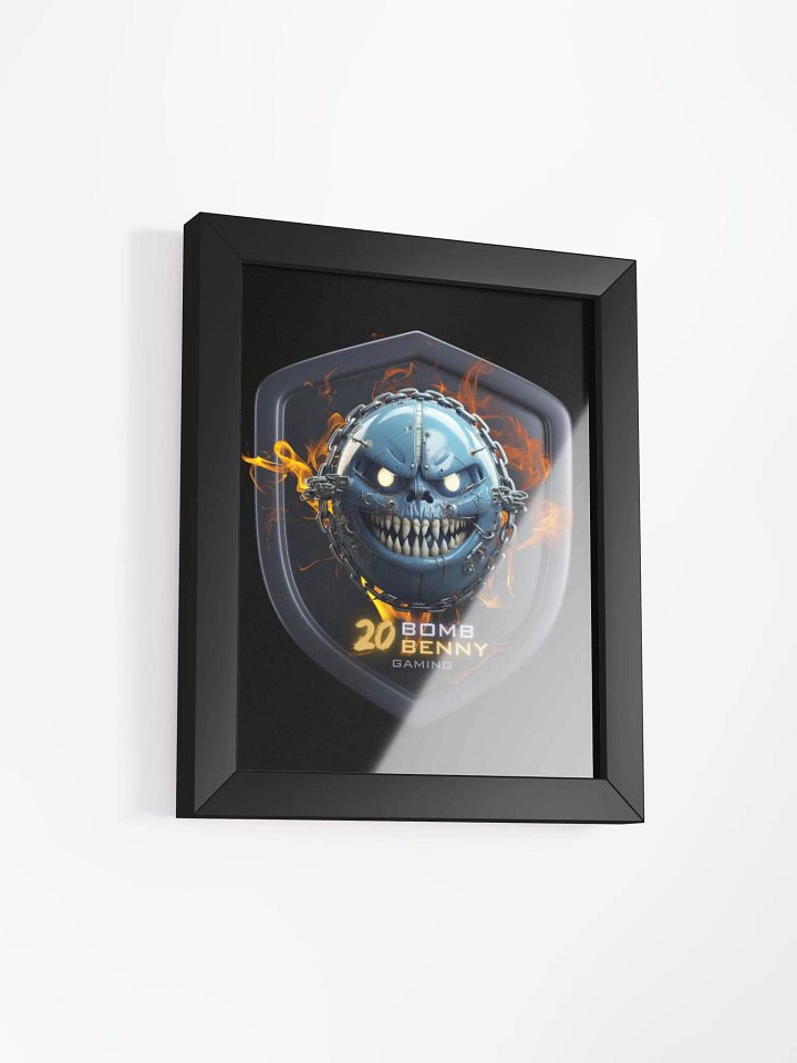 Benny's Fiery Gaming Emblem - Framed Poster product image (15)