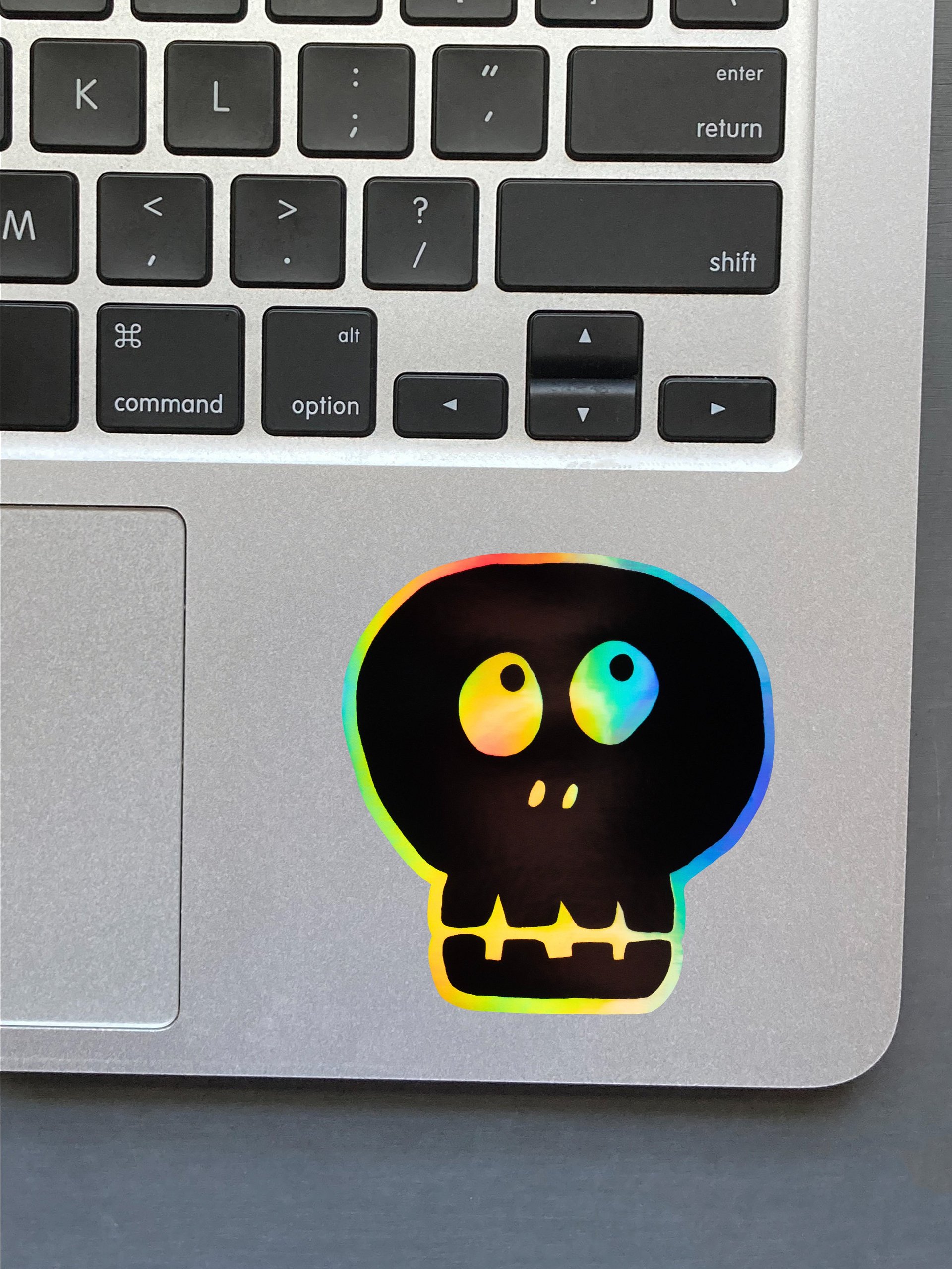 HOLOGRAPHIC STICKER - SKULL 01 product image (2)