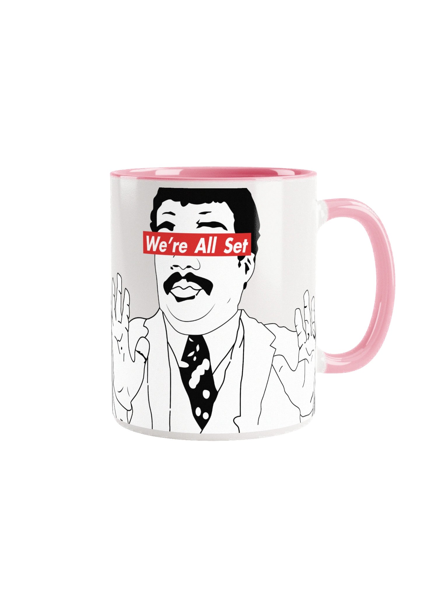 All Set Pink Ceramic Mug product image (1)
