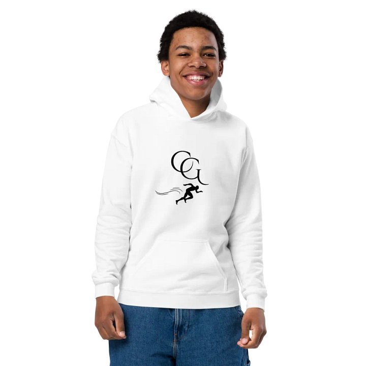 CG White Kids Hoodie product image (2)